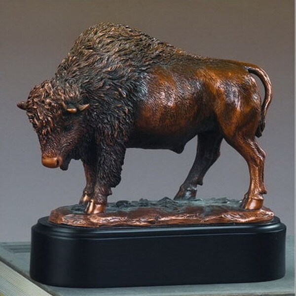 buffalo Sculpture Figurine Bison Award Gift Trophies Classic statue